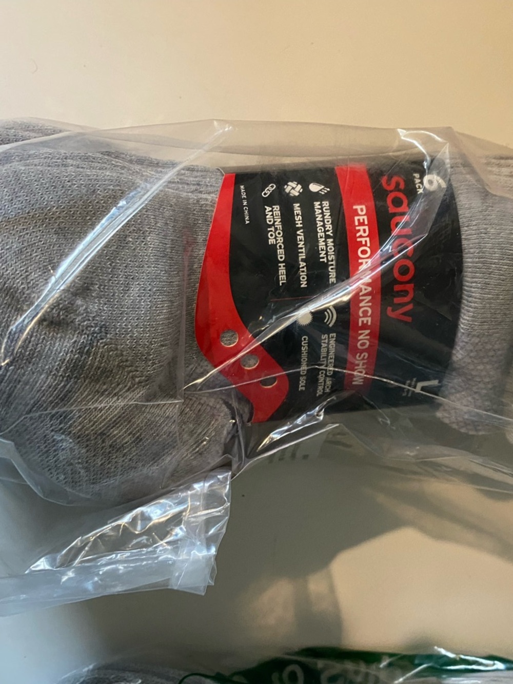 Saucony Men's No-Show Athletic Socks - Gray